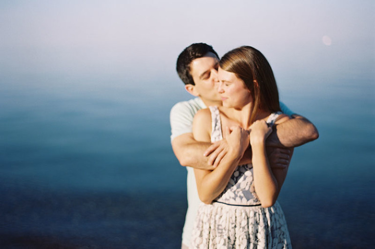 Michigan Lake Engagement Photos