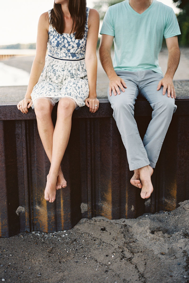 Michigan Lake Engagement Photos