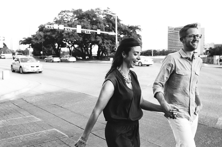 black and white engagement photos michigan